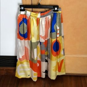 Novis silk colorful skirt from Spring 2015